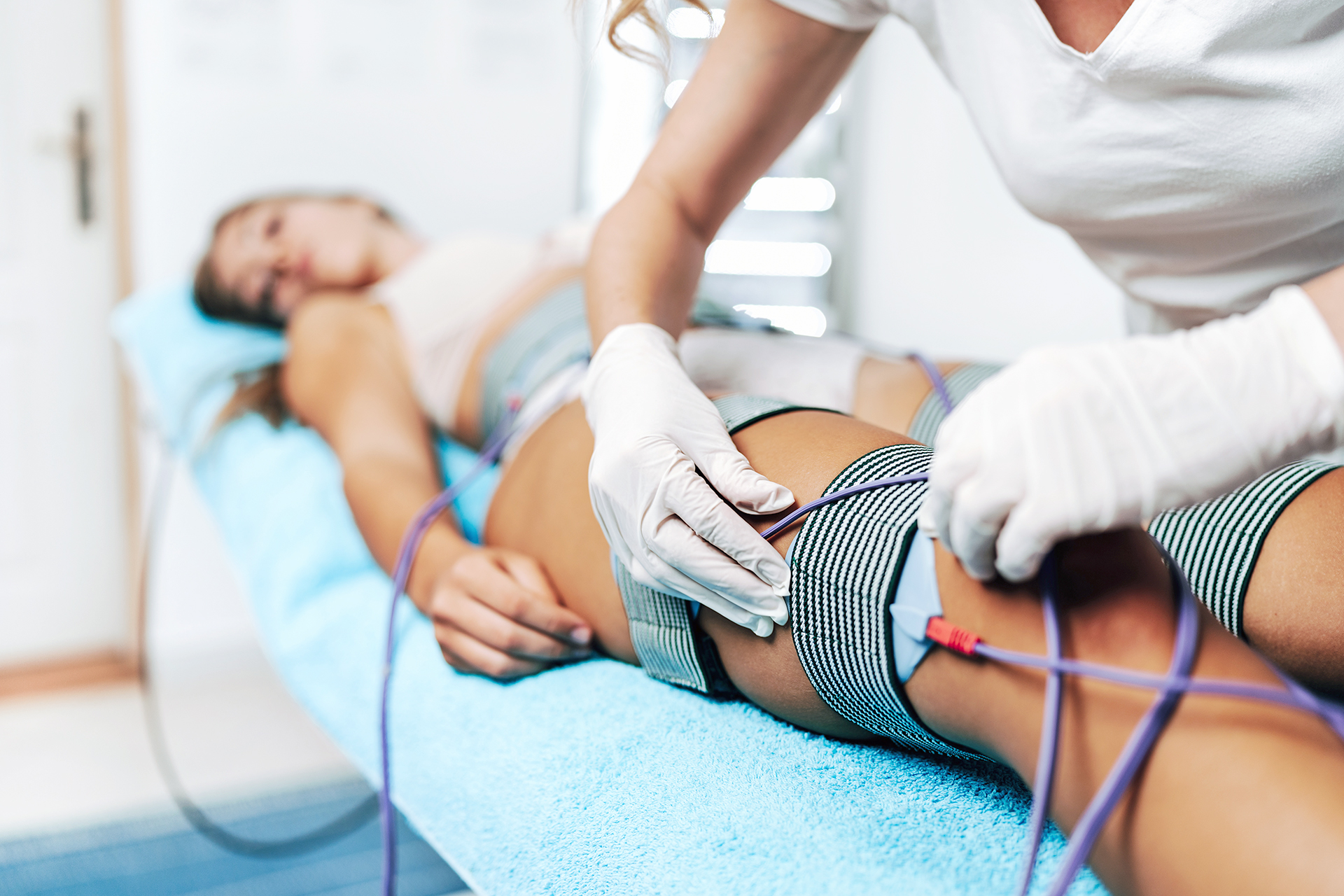 Modern technology medical health and beauty treatment with elect
